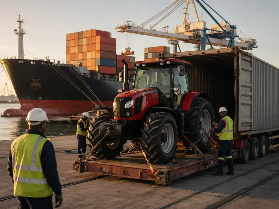 Tractor Shipping and Documents for South Africa Tractor container shipment to South Africa