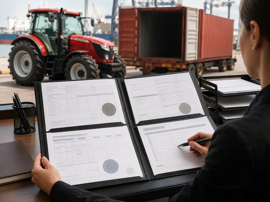 Tractor Import Cost to South Africa Tractor export and shipping documents for South Africa